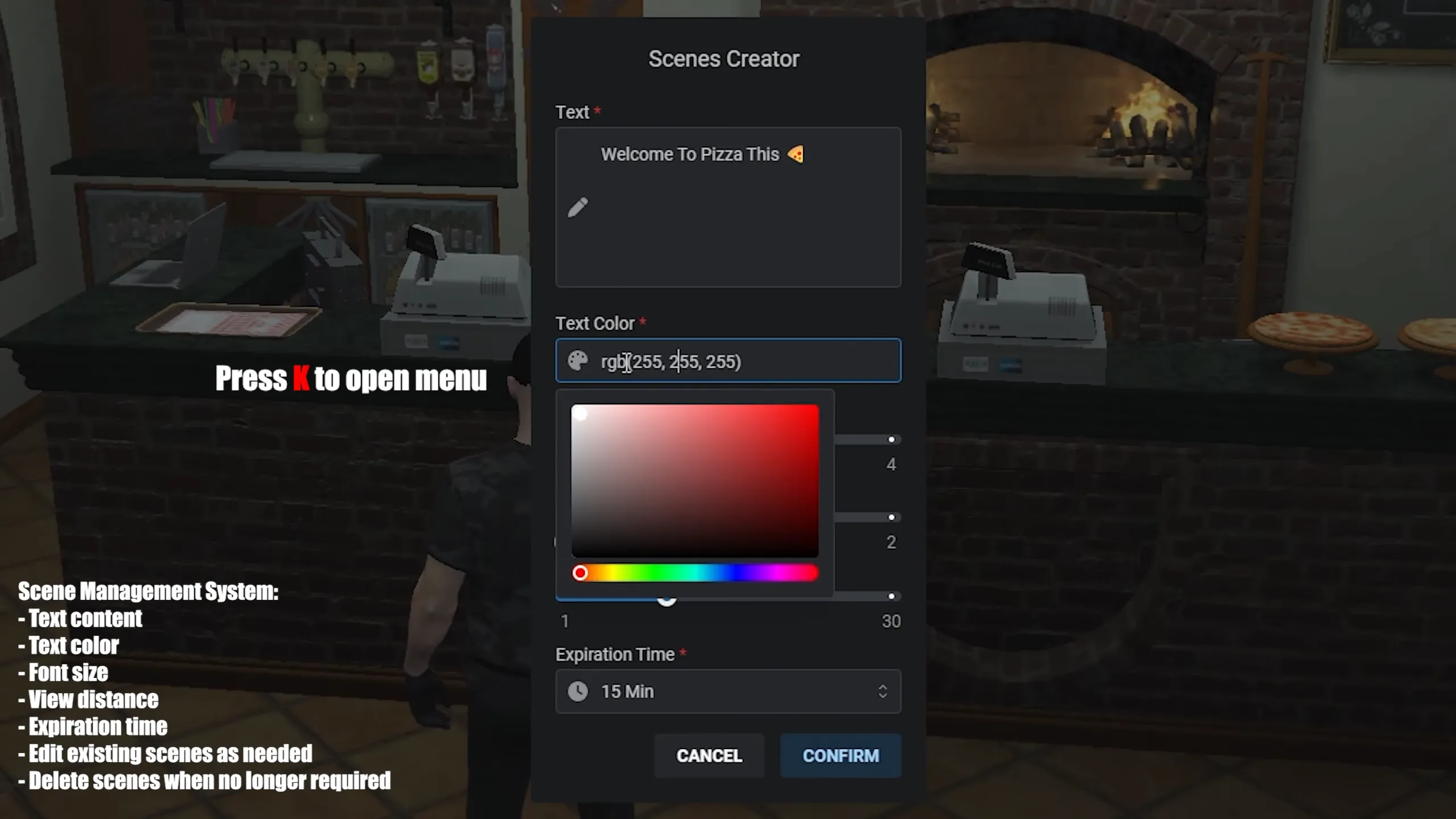 3D Text Scenes Creator