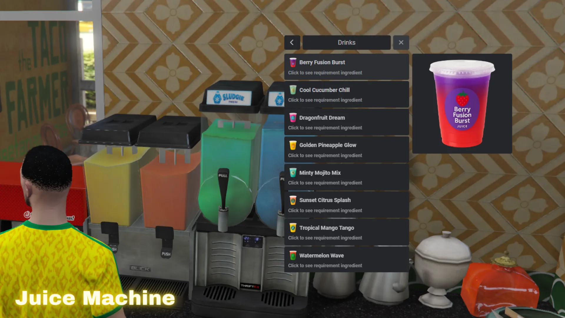 Juice Drinks Machine